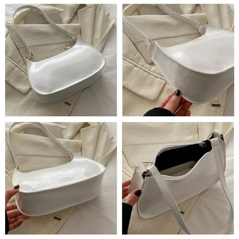 Spring Trendy Fashion Women's Solid Color Shoulder Bag Versatile Small Square Design Gentle Style for Casual Occasions - Image 2