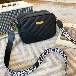 women's casual crossbody bag mobile phone bag shoulder bag PU rolling strip camera bag